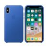 Apple iPhone x Leather Case - Electric Blue - Image 3
